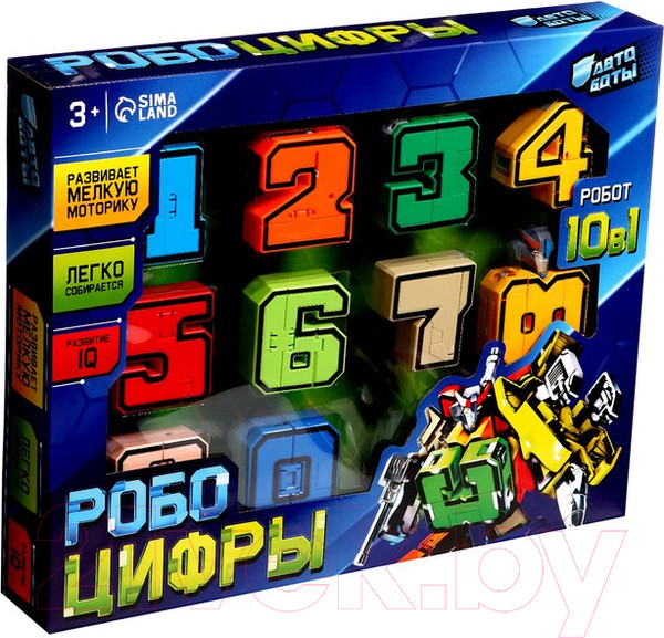 Изображение товара Набор игрушек-трансформеров Автоботы Робо Цифры 788-74 / 9868255