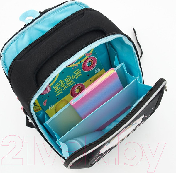 Изображение товара Школьный рюкзак Grizzly RAf-492-3 (черный)