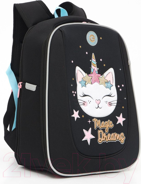 Изображение товара Школьный рюкзак Grizzly RAf-492-3 (черный)