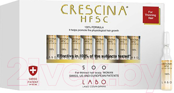 Изображение товара Ампулы для волос Crescina Transdermic HFSC 500 for Women (20x3.5мл)