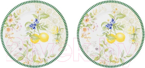Изображение товара Набор тарелок Elan Gallery Лимоны / 420179