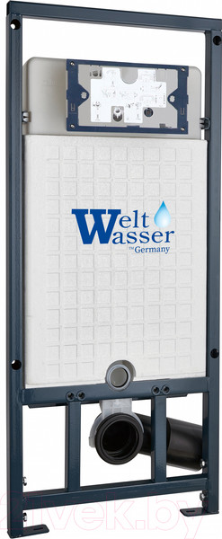 Изображение товара Унитаз подвесной с инсталляцией WeltWasser Jeckenbach 004 GL-WT + Marberg 507 SE