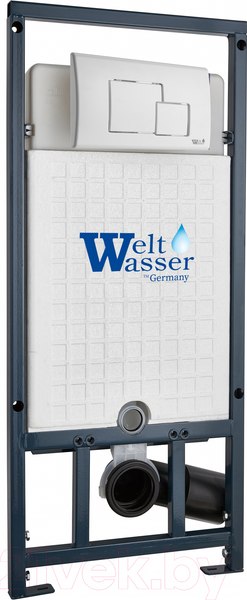 Изображение товара Унитаз подвесной с инсталляцией WeltWasser Marberg 507 + Merzbach 043 GL-WT + Mar 507 SE GL-WT