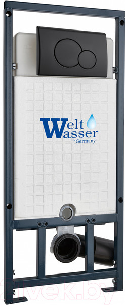 Изображение товара Унитаз подвесной с инсталляцией WeltWasser Marberg 507 + Salzbach 043 GL-WT + Mar 507 RD MT-BL