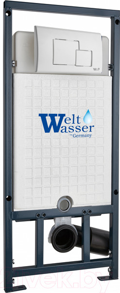 Изображение товара Унитаз подвесной с инсталляцией WeltWasser Marberg 507 + Salzbach 043 GL-WT + Mar 507 SE GL-WT