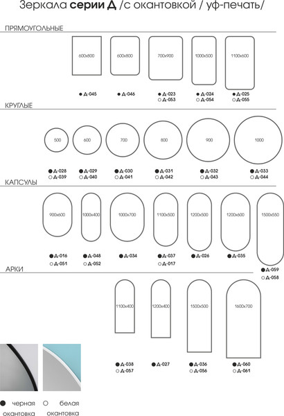 Изображение товара Зеркало Алмаз-Люкс Д-062 (110x60см)