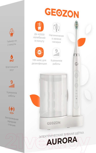 Изображение товара Электрическая зубная щетка Geozon Aurora G-HL08WHT (белый)