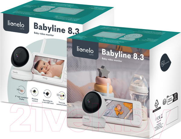 Изображение товара Видеоняня Lionelo Babyline 8.3 (белый)
