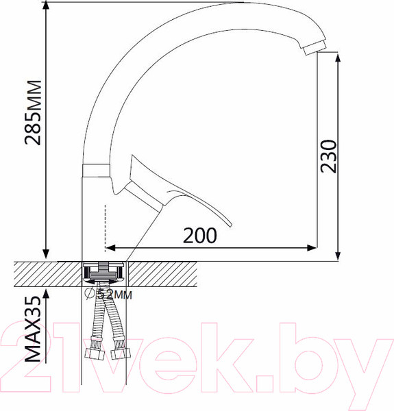 Изображение товара Смеситель Ekko EM4101
