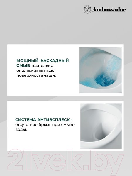 Изображение товара Унитаз подвесной Ambassador Forsa / 243K19003S