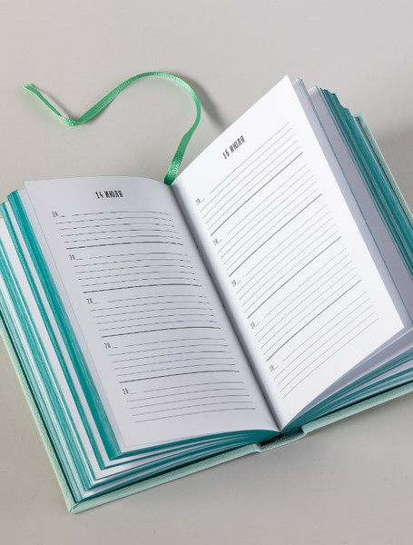 Изображение товара Дневничок Альпина Дневник впечатлений на 5 лет: 5 строчек в день твердая обложка (мята)