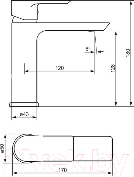 Изображение товара Смеситель Damixa Apollo 470210000