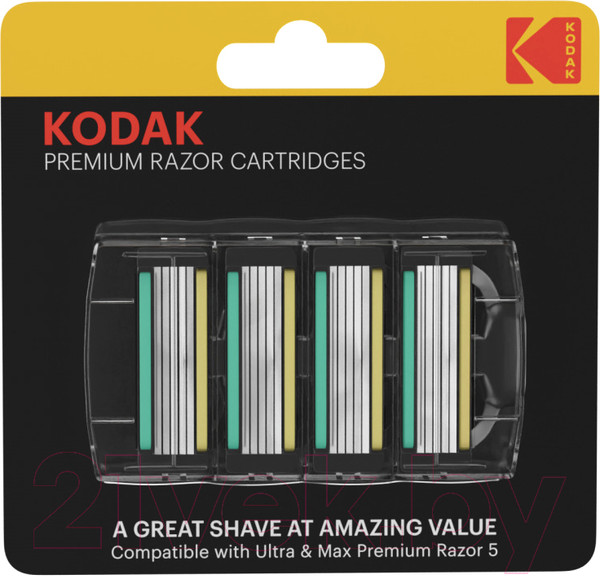 Изображение товара Набор сменных кассет Kodak Max Premium Razor (4шт)