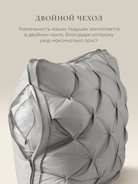 Изображение товара Подушка для сна Espera DeLux 3D Gray ЕС-8477 (45x65)