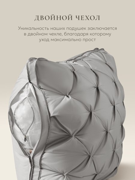 Изображение товара Подушка для сна Espera DeLux 3D Gray ЕС-8491 (65x65)