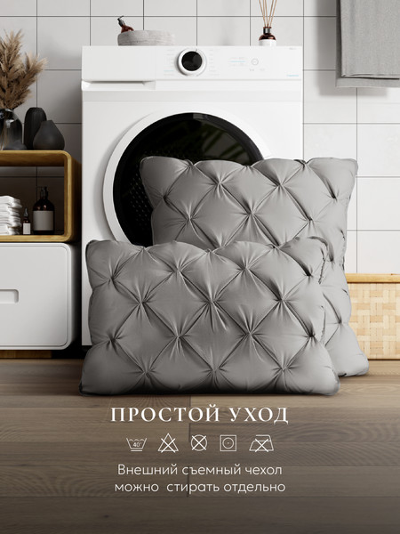 Изображение товара Подушка для сна Espera DeLux 3D Gray ЕС-8491 (65x65)