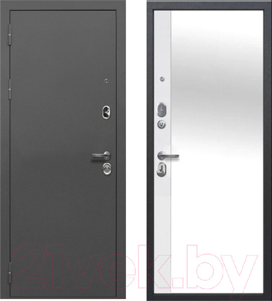 Изображение товара Входная дверь ТайгА Зеркало 9см (96x205, левая)