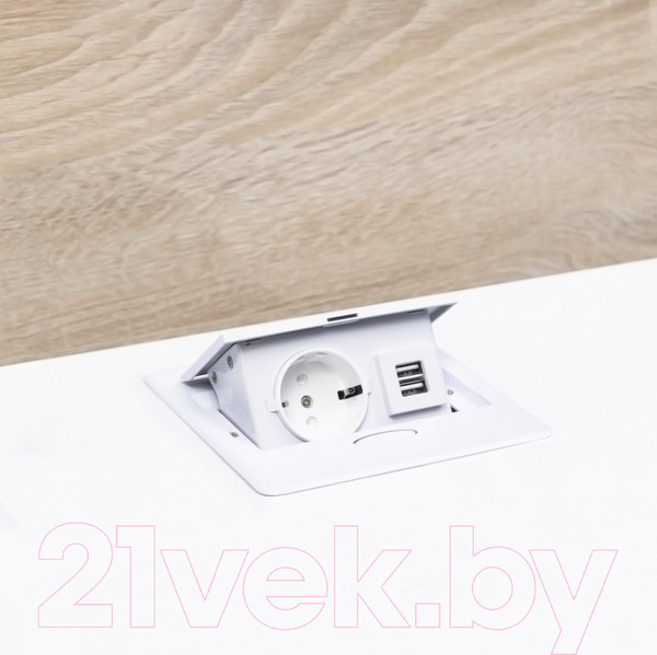 Изображение товара Блок розеточный AKS Nova 4 выдвижной (1 розетка, белый)