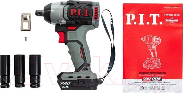Изображение товара Аккумуляторный гайковерт P.I.T PIW20H-300B