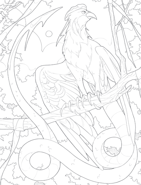 Изображение товара Раскраска Эксмо Средневековый бестиарий. Сказки и легенды народов мира