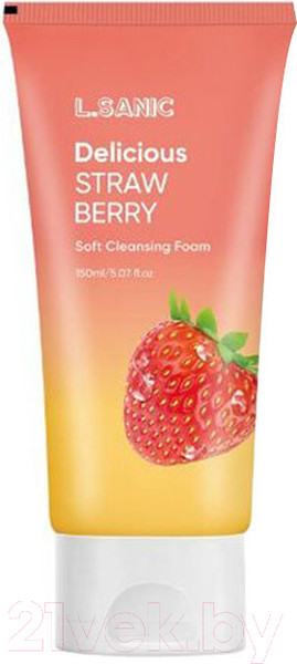 Изображение товара Пенка для умывания L.Sanic Delicious Strawberry Soft Cleansing Foam (150мл)