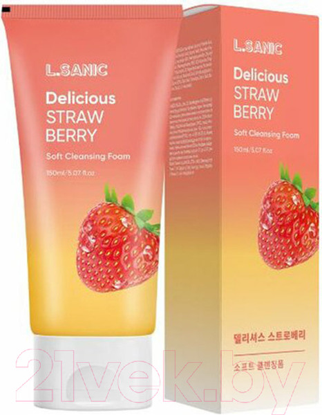 Изображение товара Пенка для умывания L.Sanic Delicious Strawberry Soft Cleansing Foam (150мл)