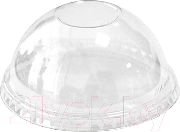 Изображение товара Набор крышек для стаканов Паксервис ПЭТ с отверстием / 284966 (150шт, прозрачный)