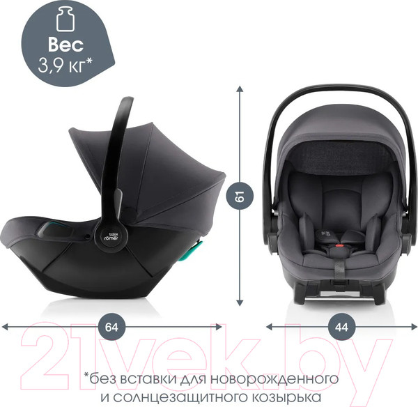 Изображение товара Автокресло Britax Romer Baby-Safe Core (midnight grey)