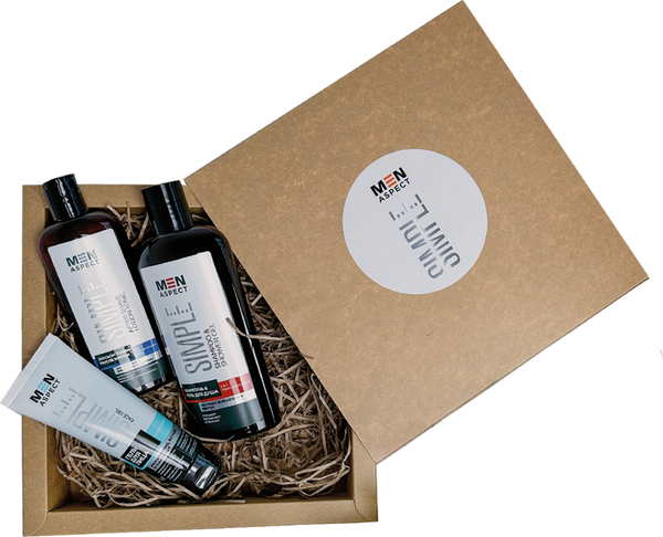 Изображение товара Набор косметики для лица и тела Modum Men Aspect Simple №2 Гель д/лица+Лосьон п/брит+Шампунь-гель д/д