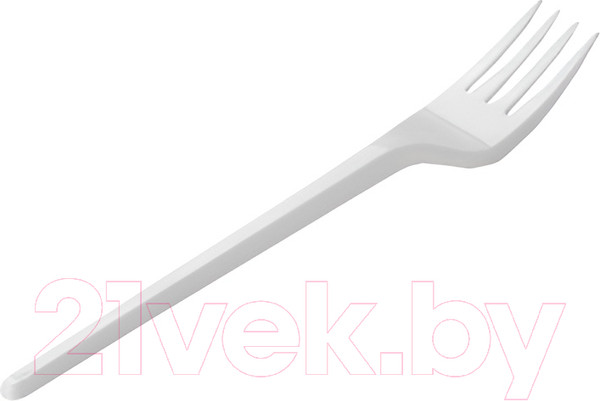 Изображение товара Набор одноразовых вилок Паксервис Компакт 165мм / 284542 (300шт, белый)