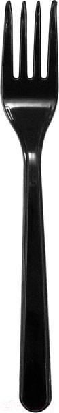 Изображение товара Набор одноразовых вилок Паксервис Премиум 180мм / 285514 (150шт, черный)