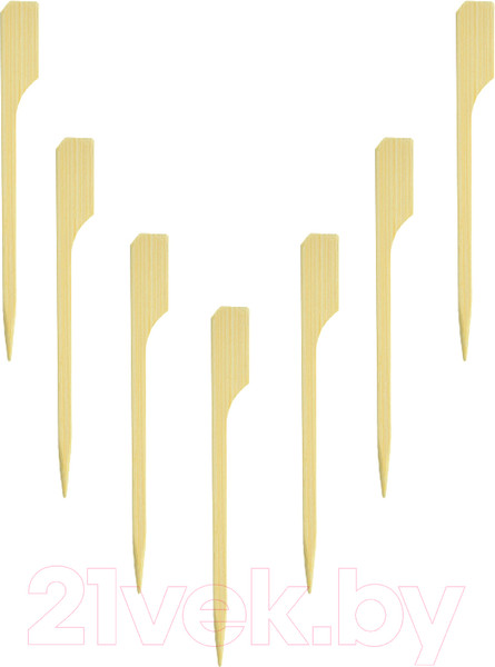 Изображение товара Набор одноразовых шпажек Паксервис Гольф 90мм / 287391 (400шт, бамбук)