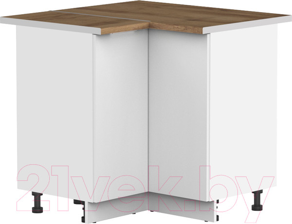 Изображение товара Шкаф под мойку Интермебель Микс Топ ШСРУМ 850-29-900 (белый премиум/дуб флагстаф темный)