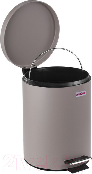Изображение товара Мусорное ведро Laima Classic / 604944 (12л, серый матовый)