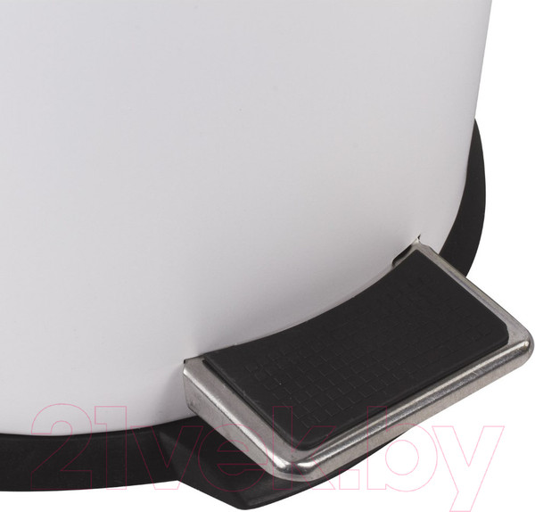 Изображение товара Мусорное ведро Laima Classic / 604948 (12л, белый глянцевый)