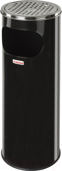 Изображение товара Урна уличная Laima Professional / 606298 (18л, черный/нержавеющая сталь)