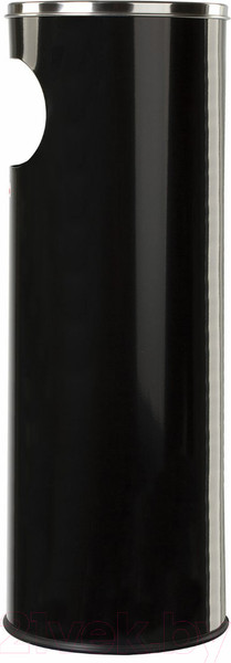 Изображение товара Урна уличная Laima Professional / 606298 (18л, черный/нержавеющая сталь)