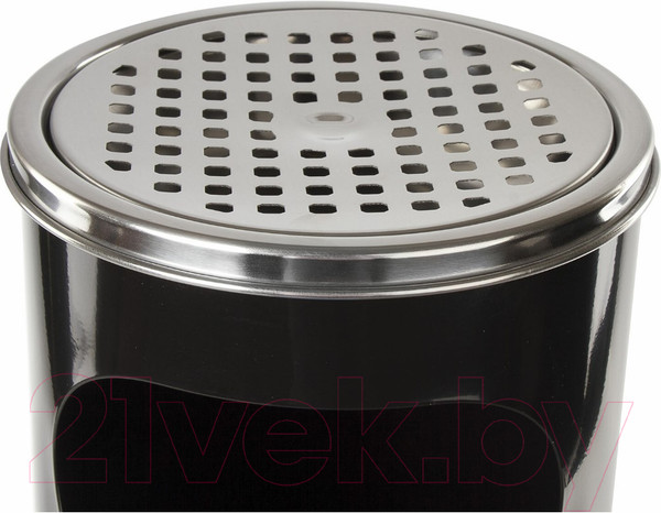 Изображение товара Урна уличная Laima Professional / 606298 (18л, черный/нержавеющая сталь)