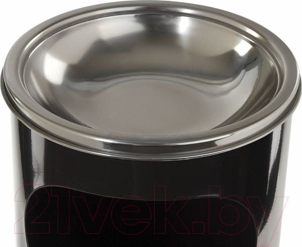 Изображение товара Урна уличная Laima Professional / 606298 (18л, черный/нержавеющая сталь)