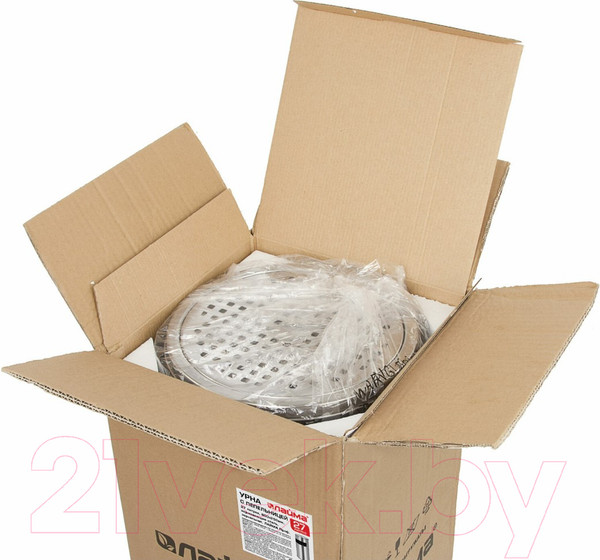 Изображение товара Урна уличная Laima Professional / 606299 (27л, нержавеющая сталь)