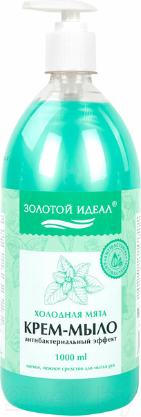 Изображение товара Мыло жидкое Золотой идеал Холодная мята / 608285 (1л)