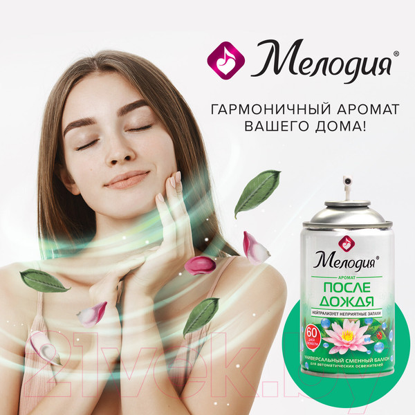 Изображение товара Сменный блок для освежителя воздуха Мелодия После дождя (250мл)