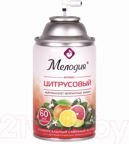Изображение товара Сменный блок для освежителя воздуха Мелодия Цитрусовый (250мл)