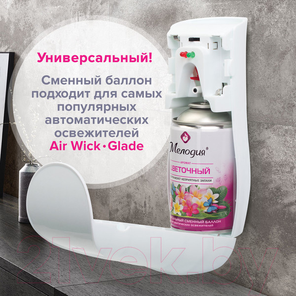 Изображение товара Сменный блок для освежителя воздуха Мелодия Цветочный (250мл)