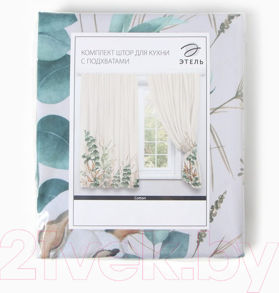Изображение товара Комплект штор Этель Cotton / 9933896 (145x180, 2шт, с подхватами)