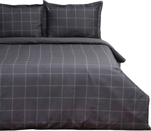 Изображение товара Комплект постельного белья Этель Cage 1.5сп / 10060115 (графит)