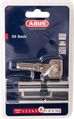 Изображение товара Цилиндровый механизм замка Abus D6N 35/35 KD W/5 TL-KEYS C/Blister