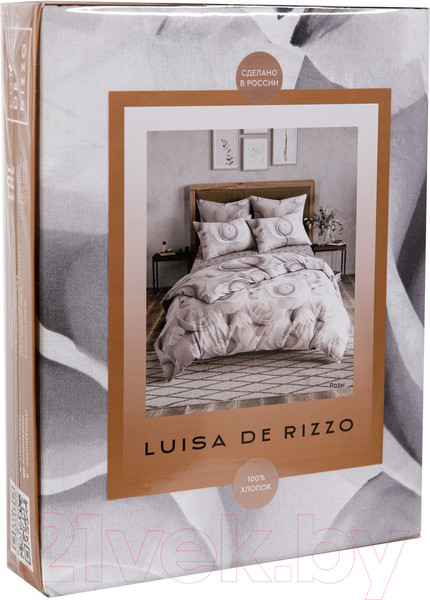 Изображение товара Комплект постельного белья Luisa de Rizzo Розы Евро / 9525938
