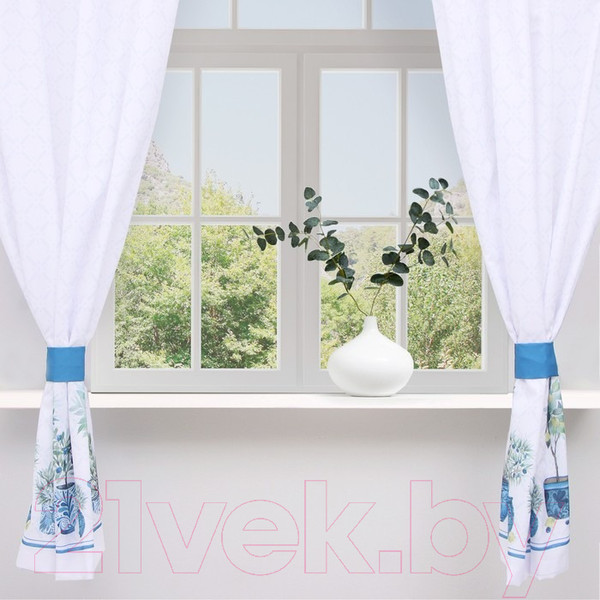 Изображение товара Комплект штор Этель Olives / 9933898 (145x180, 2шт, с подхватами)