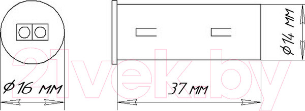 Изображение товара Выключатель для светодиодной ленты AKS Бесконтактный на движение врезной/накладной (60W, белый)